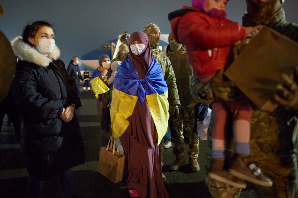 Украинки, которых вернули домой из Сирии